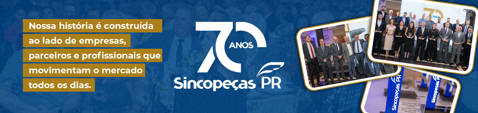 70 anos sincopeças - Banner